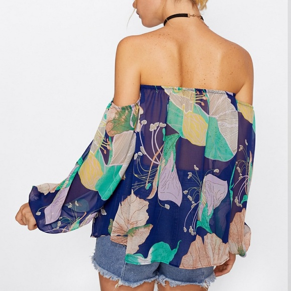 ❤️LAST ONE❤️🌿FLORAL TOP🌿 - Picture 4 of 7